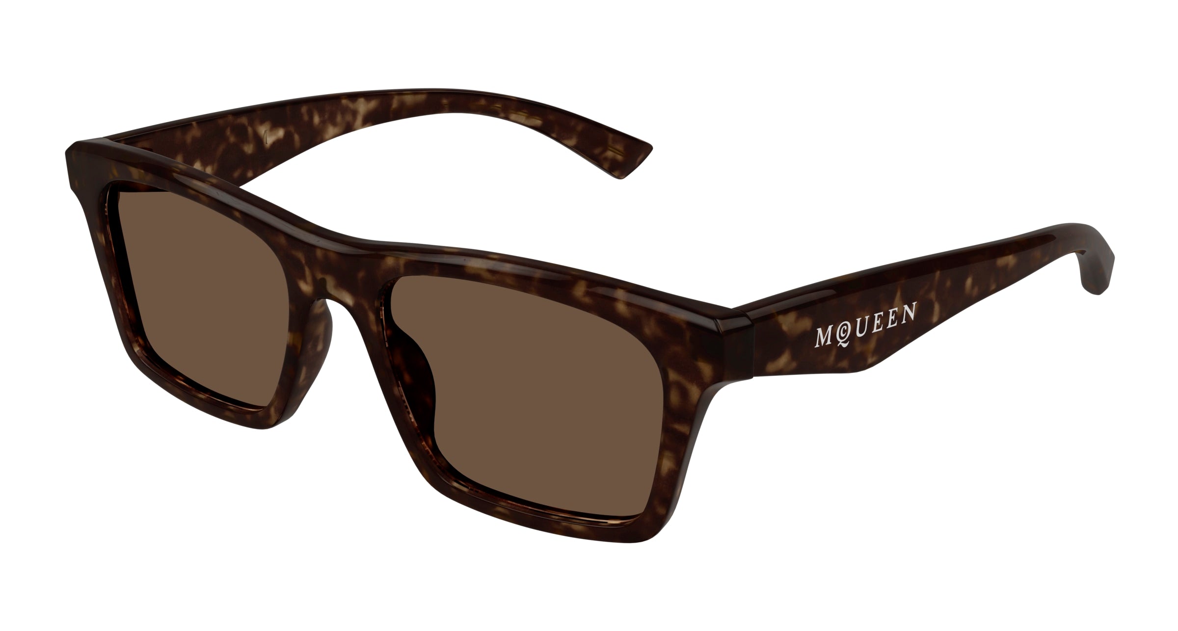 0889652508948 - Alexander McQueen Herren AM0472S 002 Gläser SONNENBRILLEN Acetat Havanna Braun Quadratisch