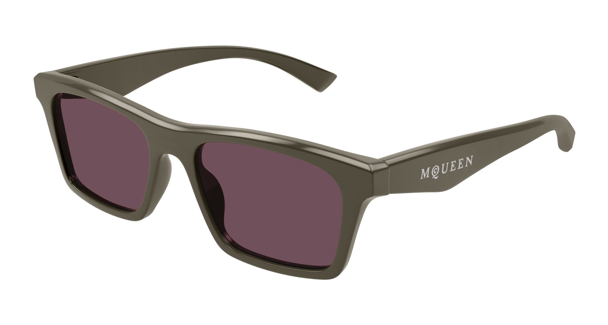 0889652508955 - Alexander McQueen Herren AM0472S 003 Gläser SONNENBRILLEN Acetat Braun Violett Quadratisch