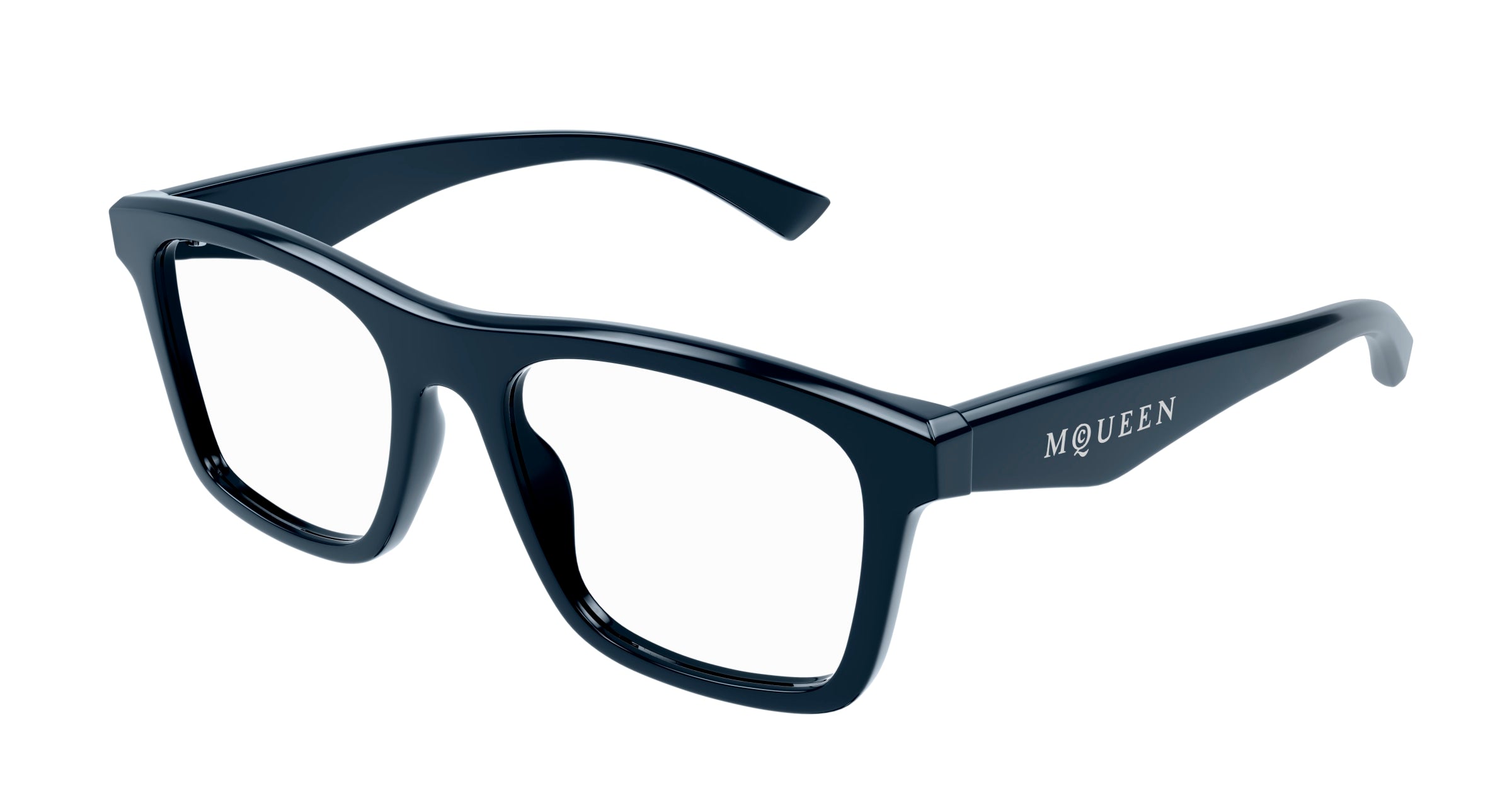 0889652509280 - Alexander McQueen Unisex AM0475O 003 Rahmen von BRILLEN Acetat Blau Transparent Quadratisch 0889652509280 - Alexander McQueen Unisex AM0475O 003 Rahmen von BRILLEN Acetat Blau Transparent Quadratisch