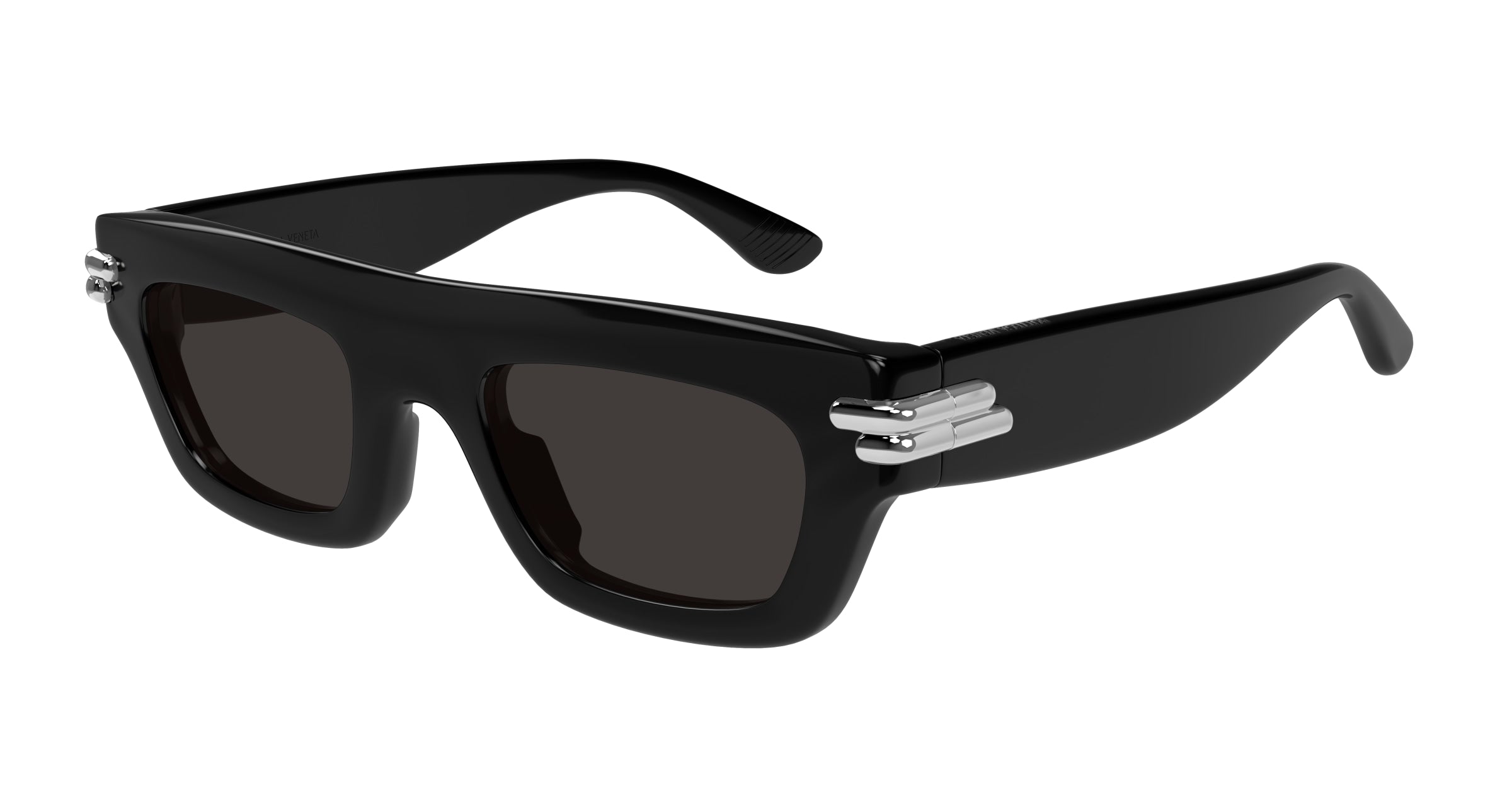 0889652513263 - Unisex BV1321S 001 Gläser SONNENBRILLEN Acetat Schwarz Grau Quadratisch