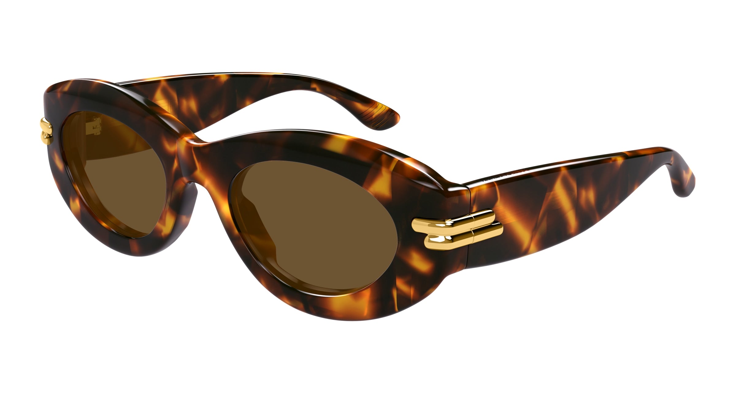 0889652513409 - Damen BV1322S 002 Gläser SONNENBRILLEN Acetat Havanna Braun Rund