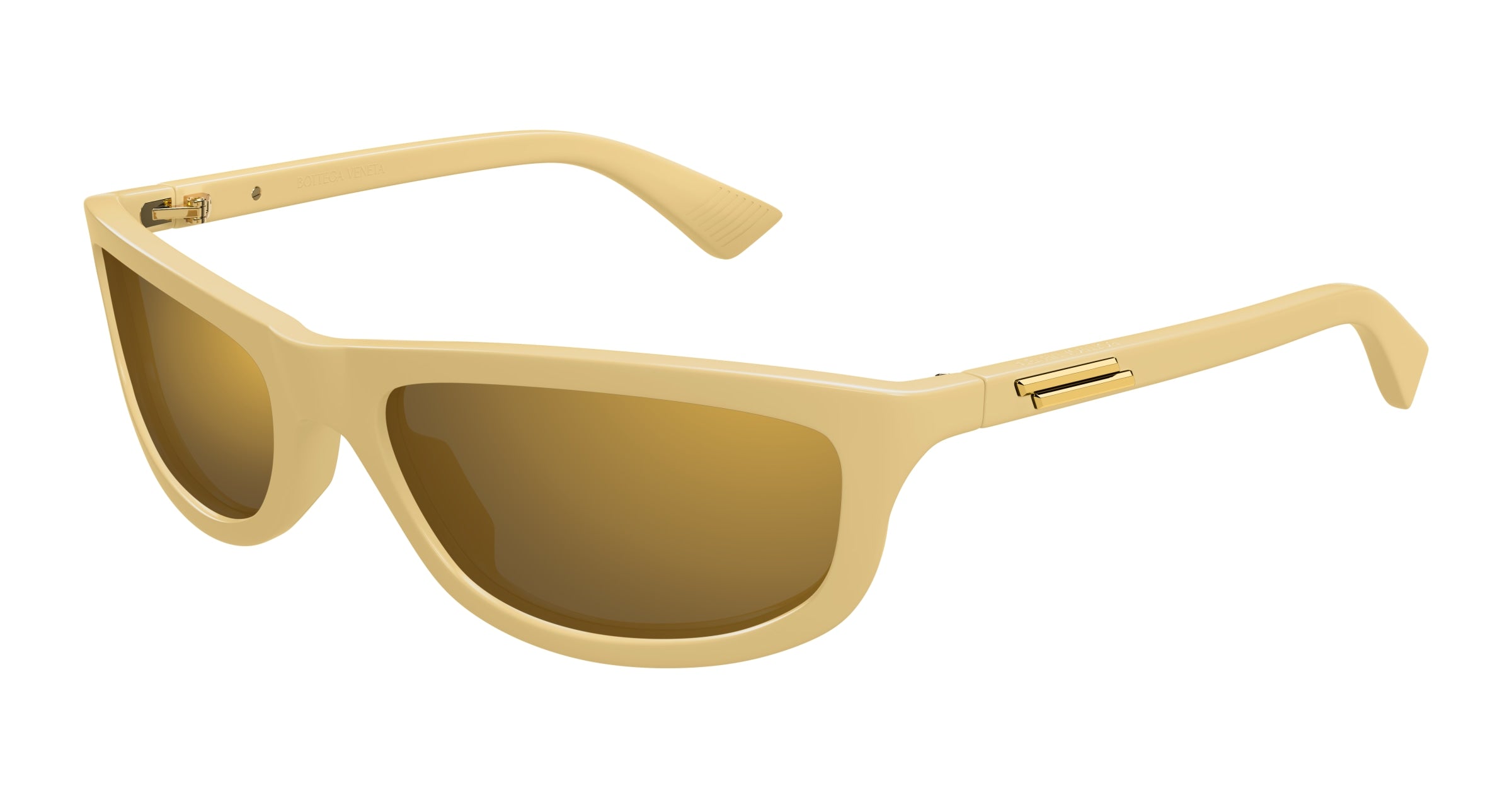 0889652513836 - Unisex BV1327S 004 Gläser SONNENBRILLEN Acetat Gelb Bronze Quadratisch