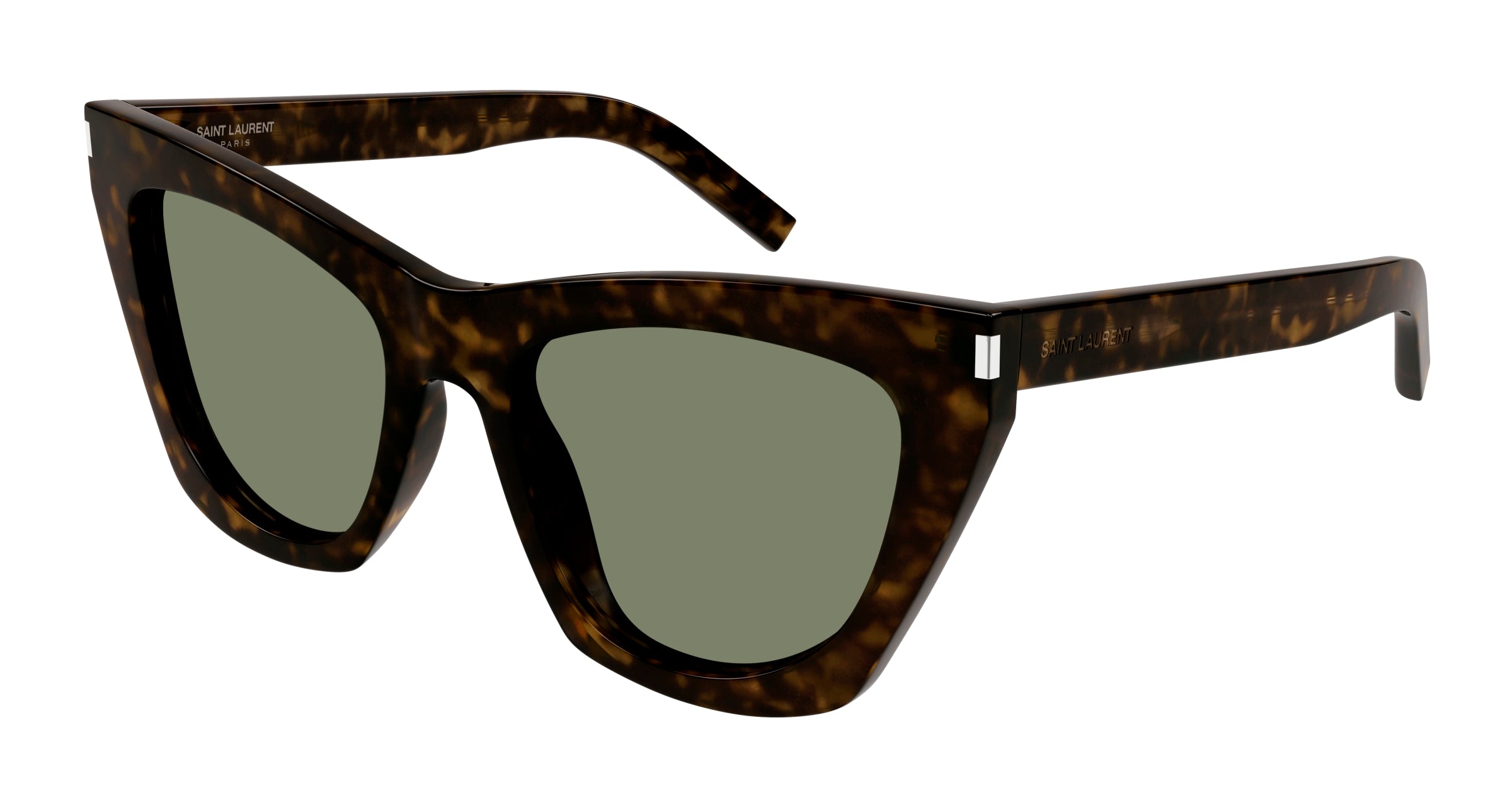 0889652515717 - Damen SL 214 KATE 033 Gläser SONNENBRILLEN Acetat Havanna Grün Cat Eye