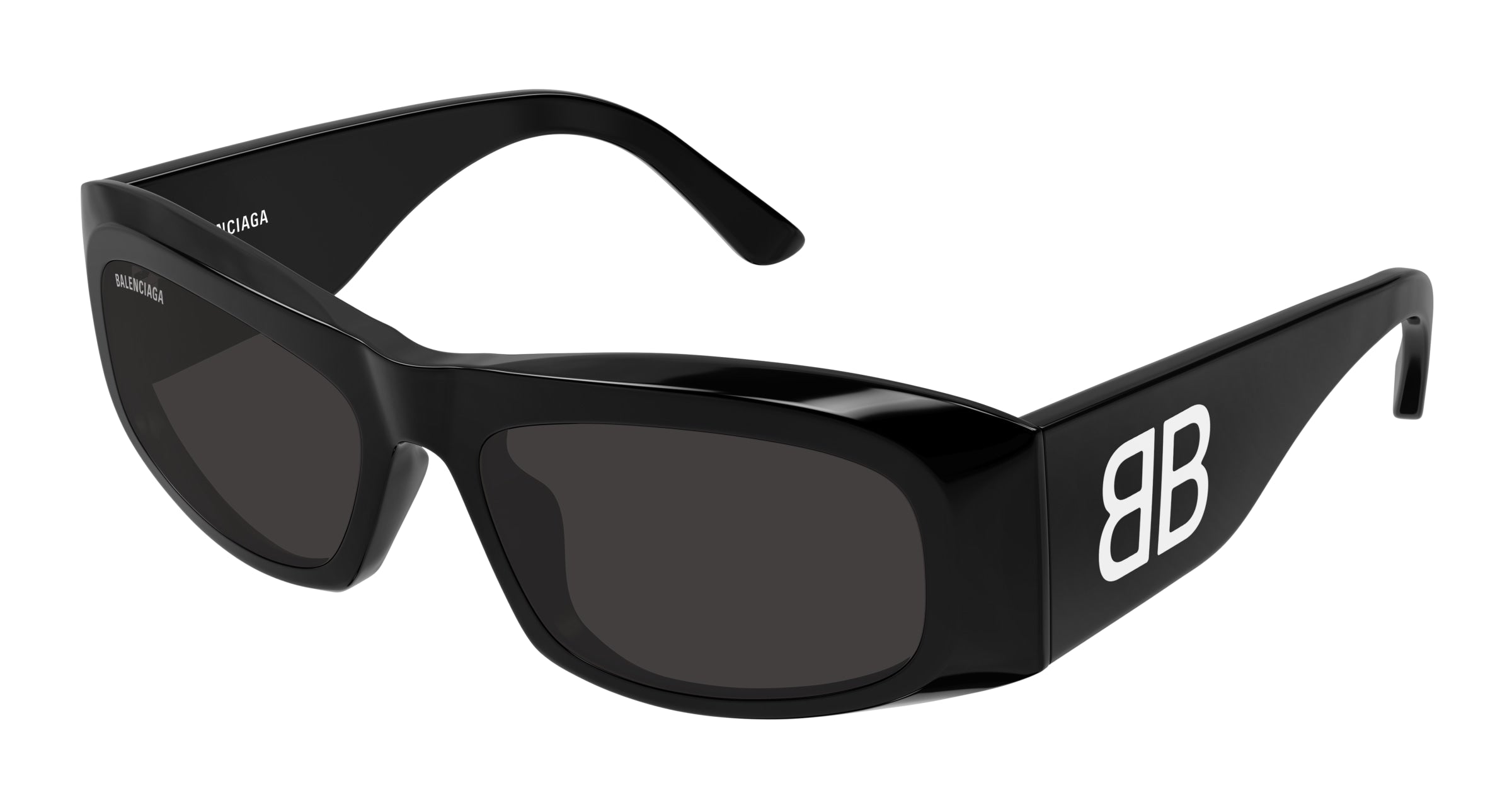 0889652532424 - Damen BB0395S 001 Gläser SONNENBRILLEN Acetat Schwarz Grau Quadratisch