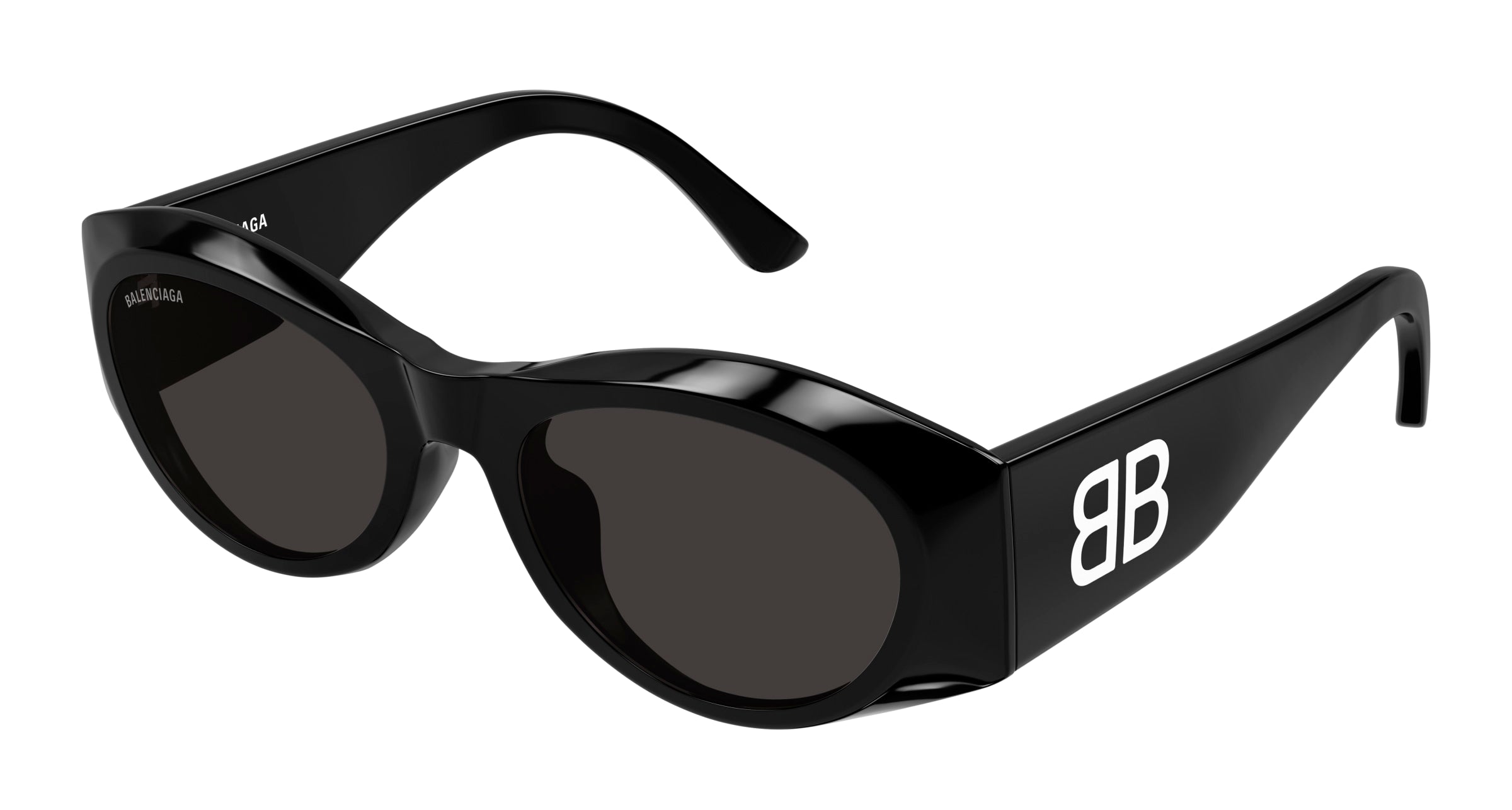 0889652532462 - Damen BB0396SK 001 Gläser SONNENBRILLEN Acetat Schwarz Grau Rund