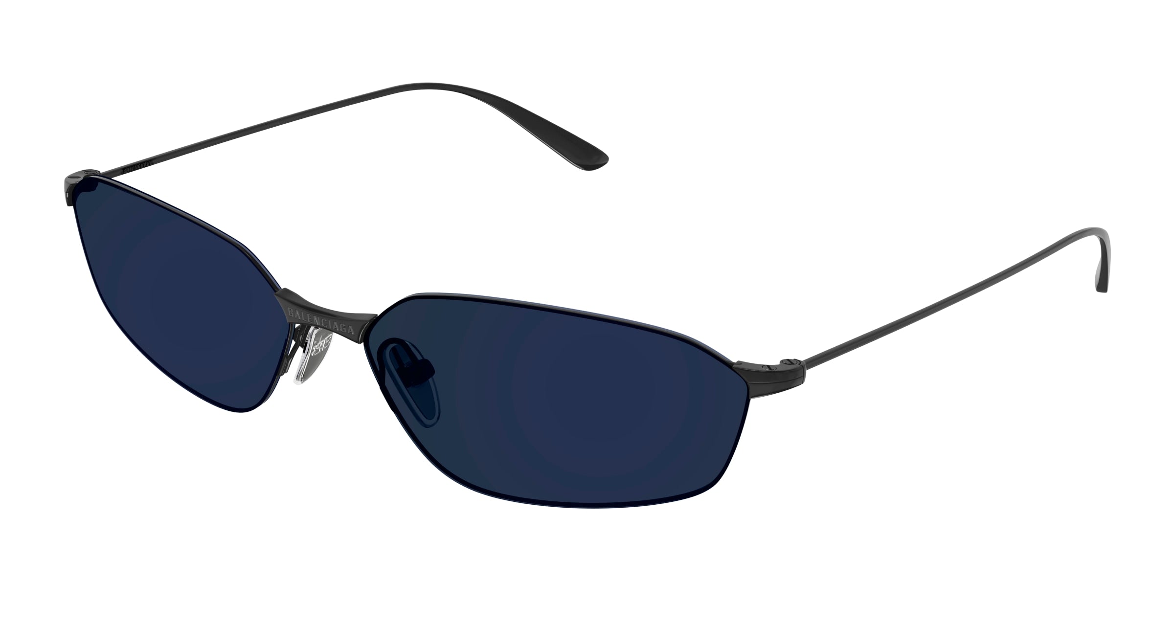 0889652532691 - Unisex BB0412S 003 Gläser SONNENBRILLEN Metall Grau Blau Geometrisch