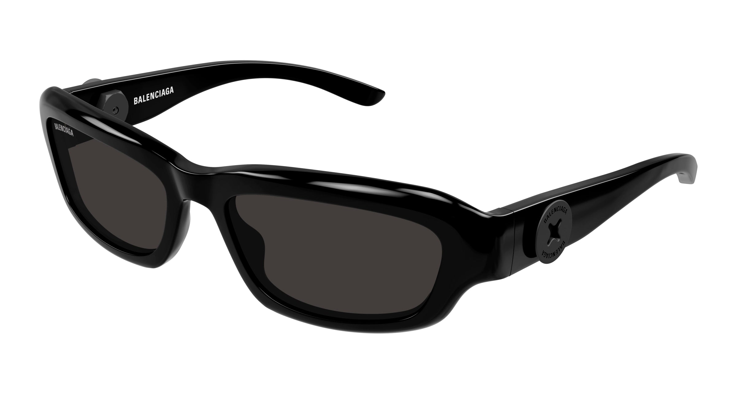 0889652533490 - Unisex BB0409S 001 Gläser SONNENBRILLEN Acetat Schwarz Grau Quadratisch