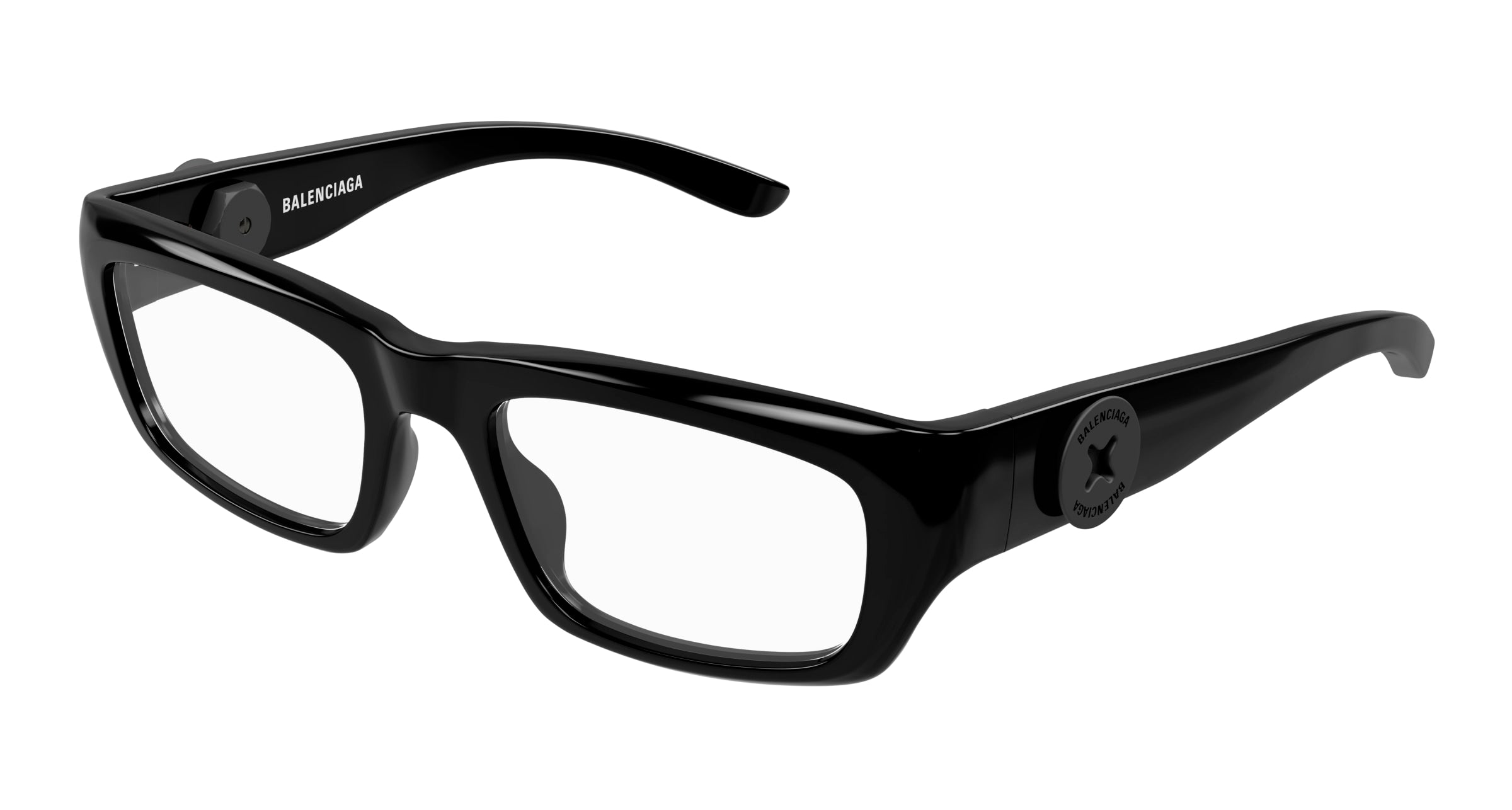 0889652533575 - Unisex BB0411O 001 Rahmen von BRILLEN Acetat Schwarz Transparent Quadratisch