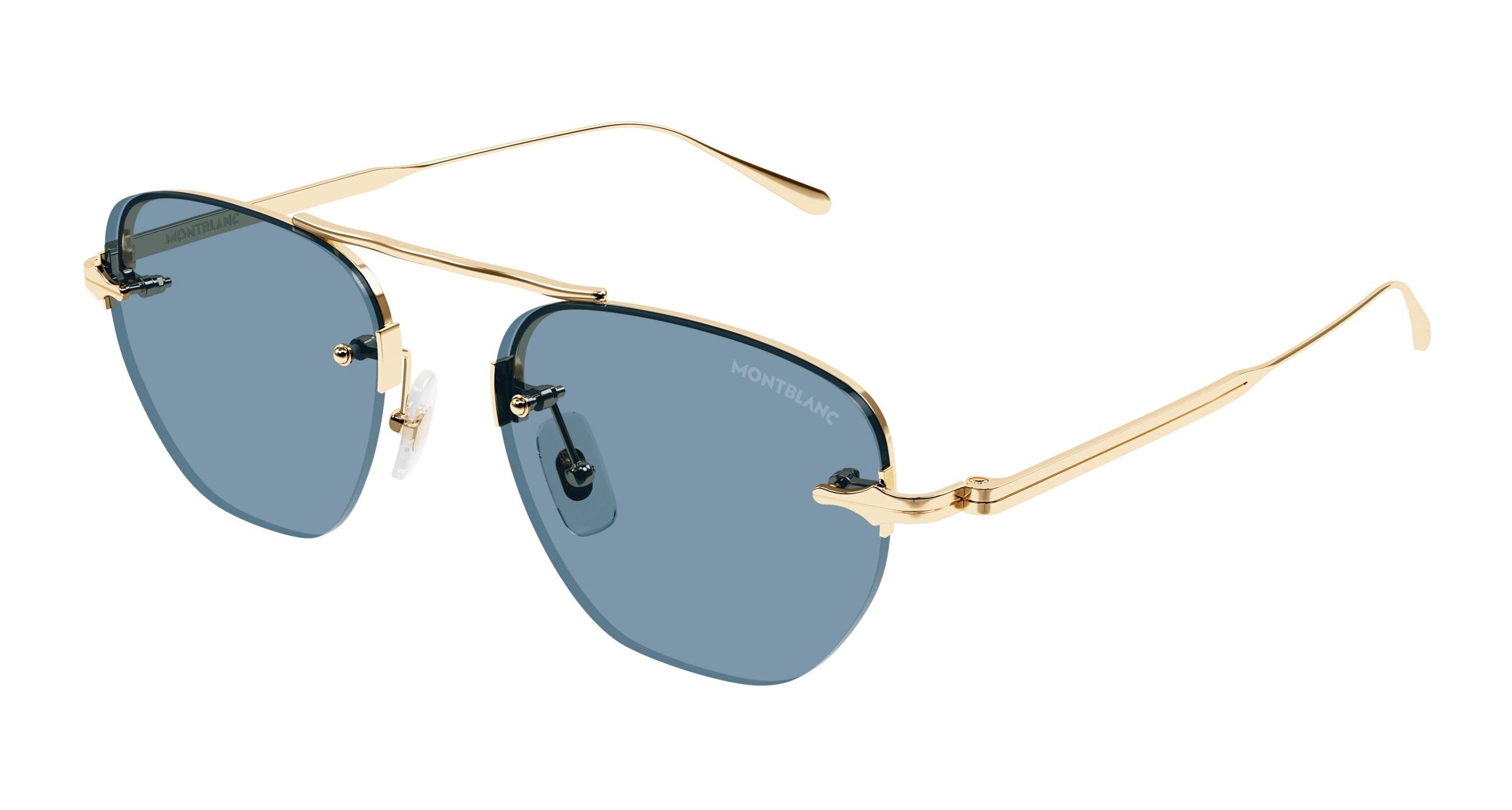 0889652542805 - Herren MB0404S 004 Gläser SONNENBRILLEN Metall Gold Blau Rund 0889652542805 - Herren MB0404S 004 Gläser SONNENBRILLEN Metall Gold Blau Rund