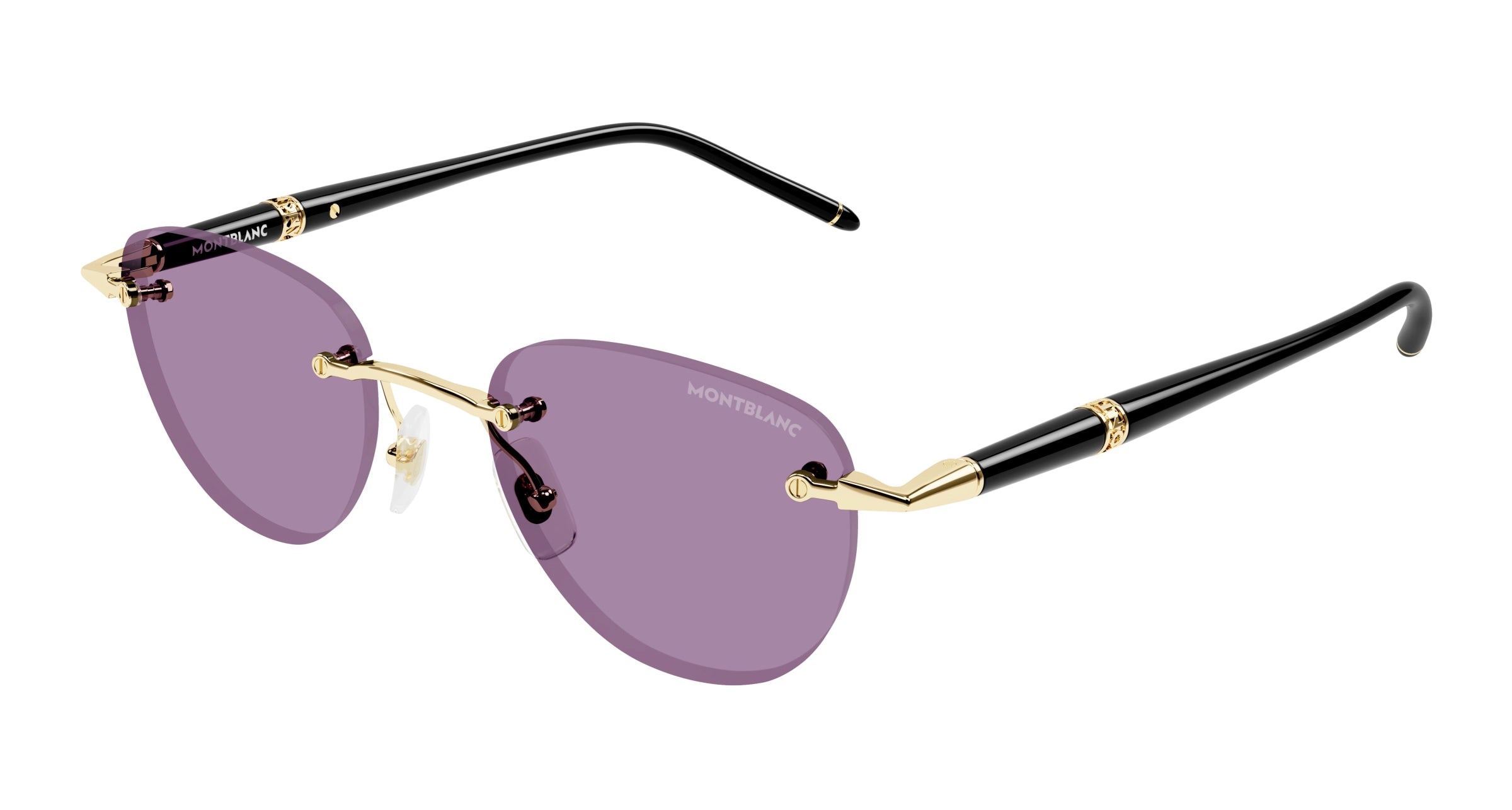 0889652542959 - Herren MB0412S 002 Gläser SONNENBRILLEN Metall Gold Violett Rund 0889652542959 - Herren MB0412S 002 Gläser SONNENBRILLEN Metall Gold Violett Rund