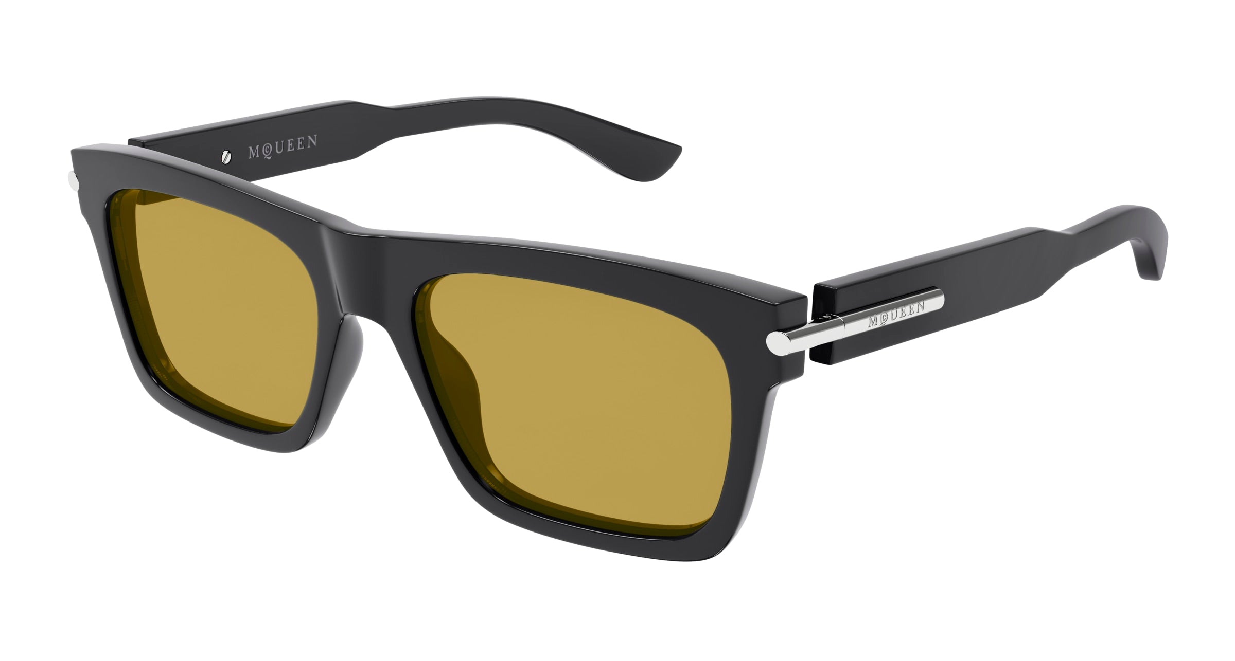 0889652549781 - Alexander McQueen Herren AM0495S 003 Gläser SONNENBRILLEN Acetat Grau Gelb Quadratisch 0889652549781 - Alexander McQueen Herren AM0495S 003 Gläser SONNENBRILLEN Acetat Grau Gelb Quadratisch