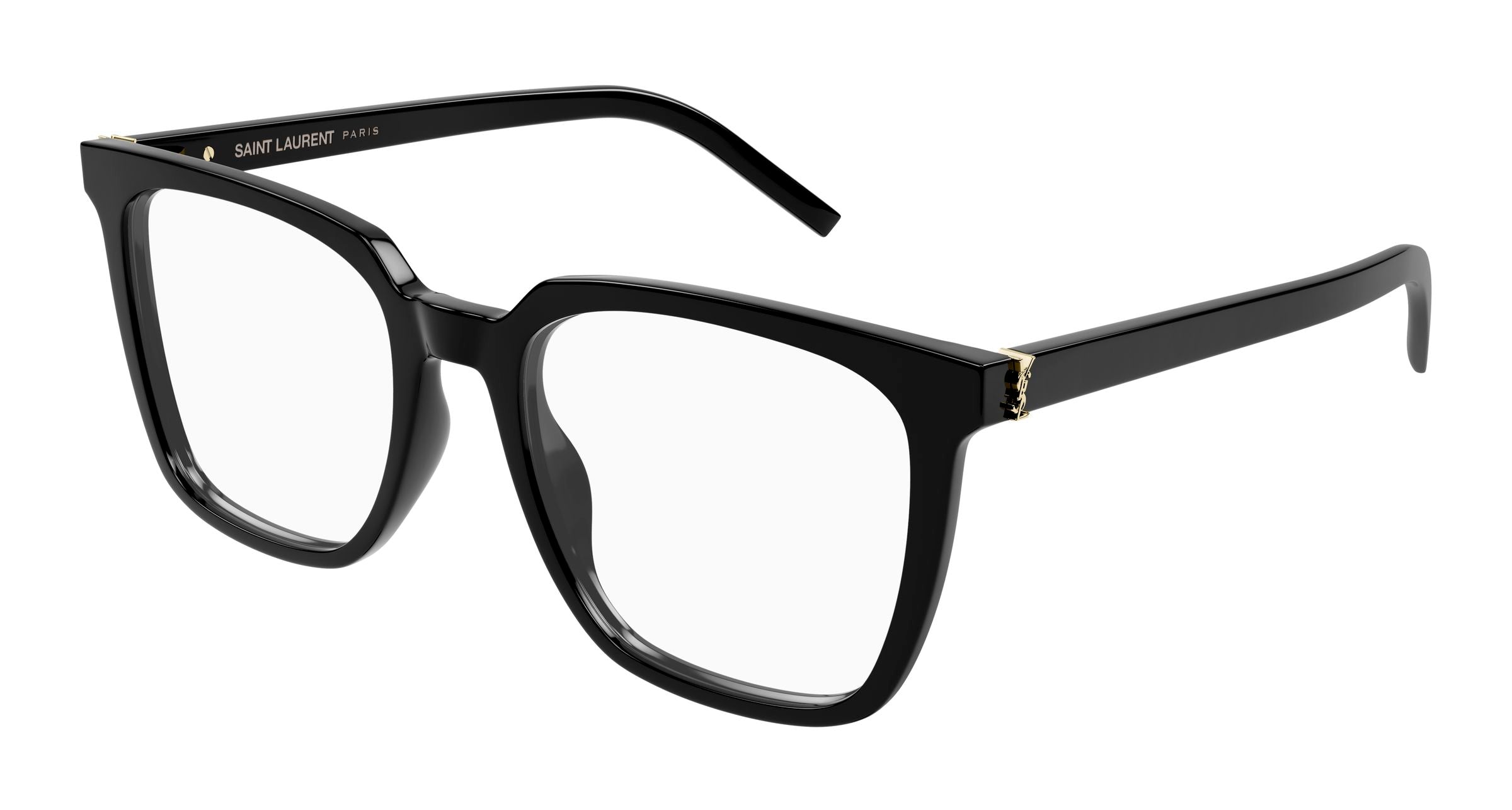 0889652556314 - Damen SL M146 OPT 001 Rahmen von BRILLEN Acetat Schwarz Transparent Quadratisch