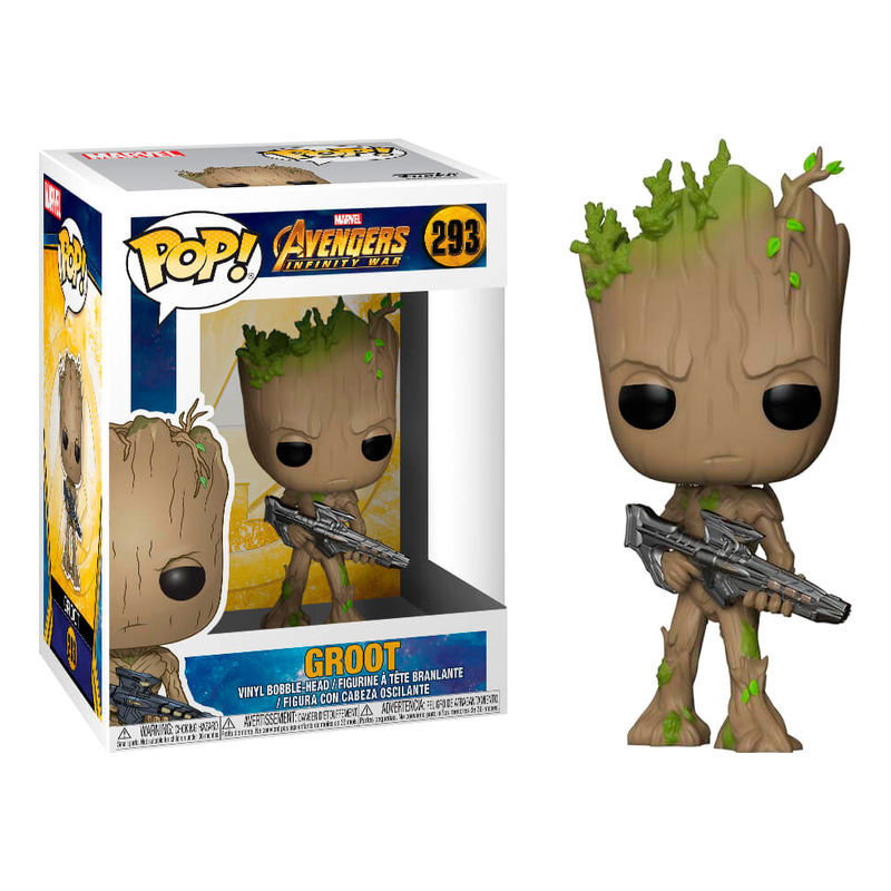 0889698269049 - Figurine POP Marvel Avengers Infinity War Teen Groot with Gun