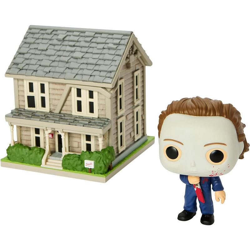 0889698572743 - Figurine Pop Halloween Michael Myers with Myers House Exclusive