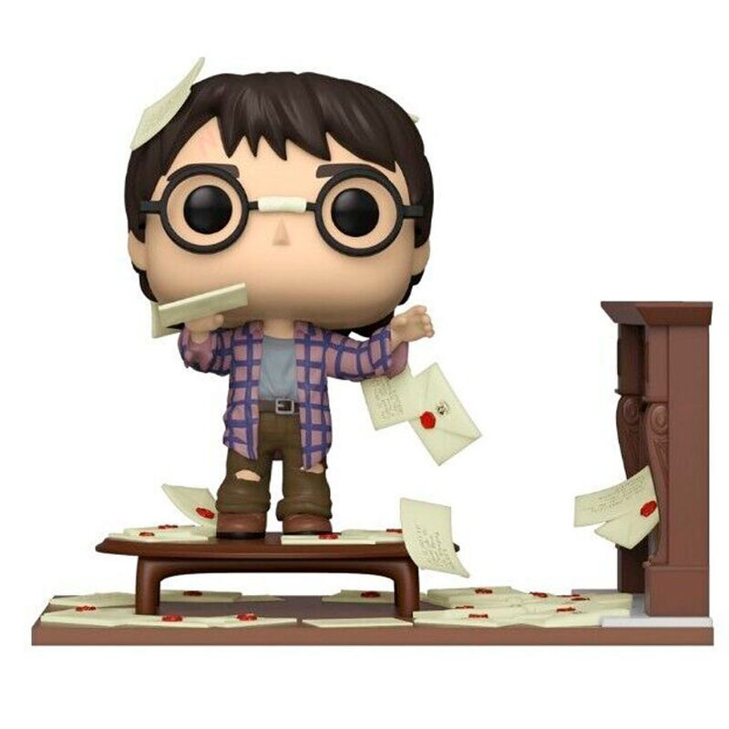 0889698582155 - Figurine Pop Deluxe Harry Potter Anniversary Harry Potter with Hogwarts Letters Exclusive