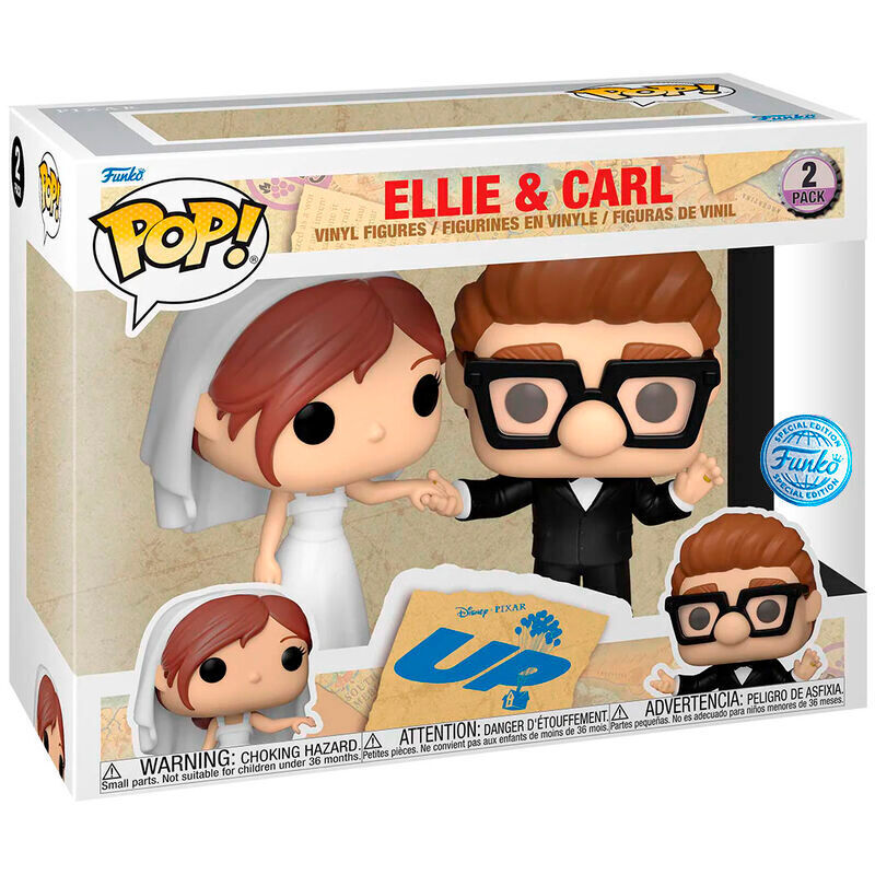 0889698588607 - Figurine Pop Disney UP Ellie & Carl Exclusive (x2)