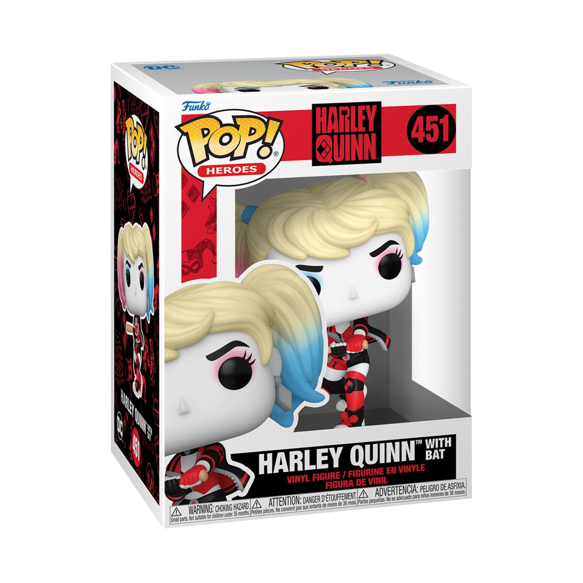 0889698656146 - Harley with Bat Vinyl Figur 451 Funko Pop! multicolor