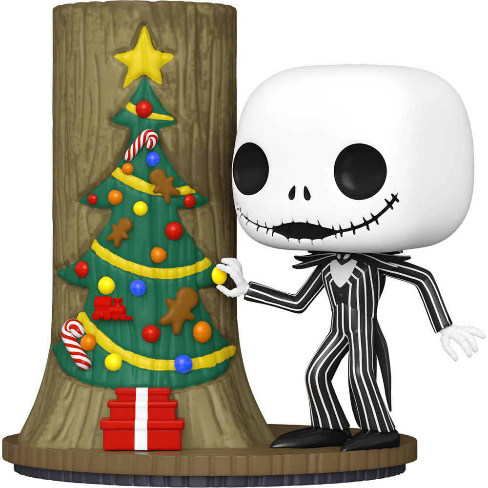 0889698723107 - Figurine Pop Deluxe Disney Nightmare Before Christmas 30Th Anniversary Jack Skellington With Christmas Door