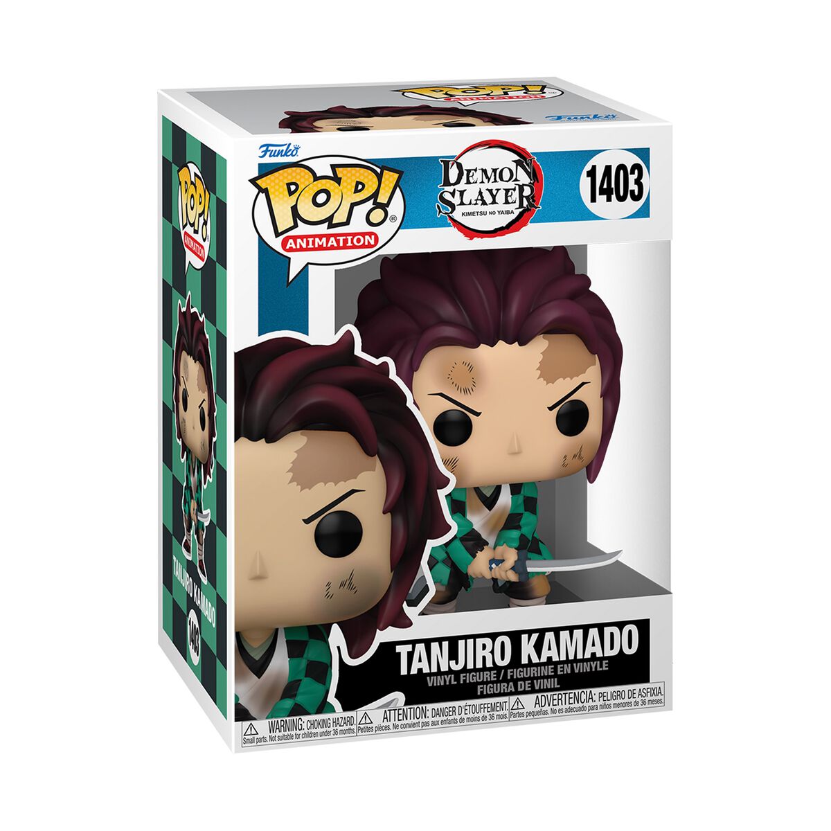 0889698726139 - Tanjiro Kamado Vinyl Figur 1403 Funko Pop! multicolor