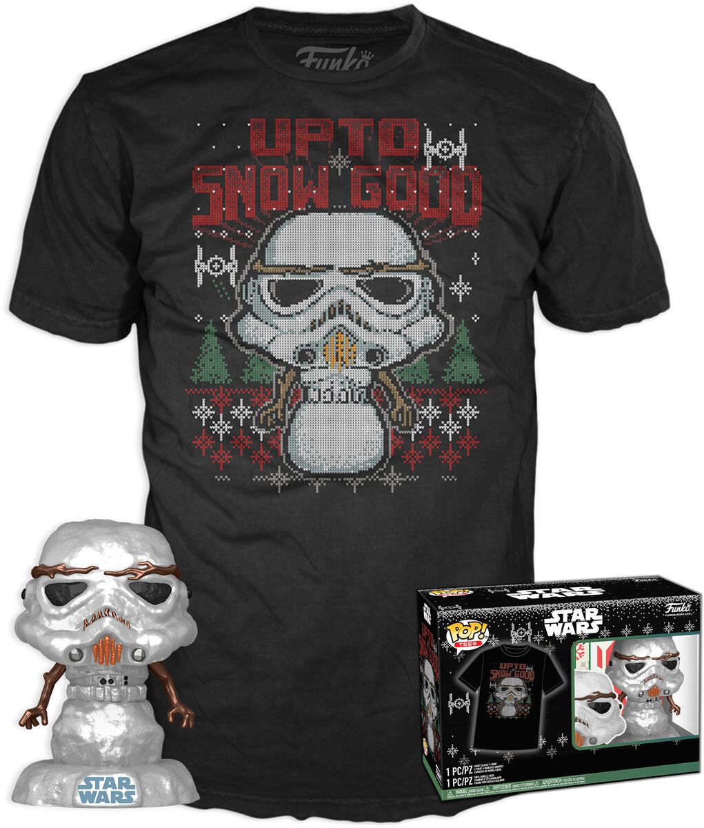 0889698728454 - Holiday Stormtrooper - POP! & Tee (Metallic) Vinyl Figur 557 Funko Pop! multicolor