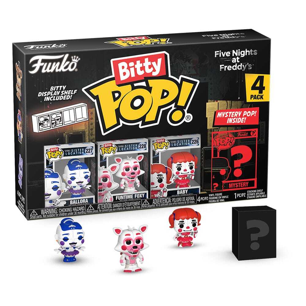 0889698730440 - - Five Nights At Freddys Bitty POP! Vinyl Figure 4-Pack Ballora 25 Cm - Figur 0889698730440 - - Five Nights At Freddys Bitty POP! Vinyl Figure 4-Pack Ballora 25 Cm - Figur