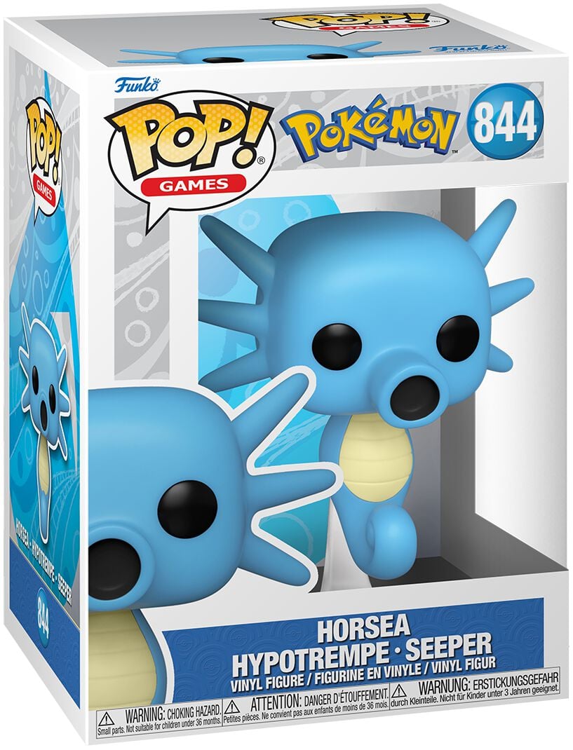 0889698746298 - Horsea - Hypotrempe - Seeper Vinyl Figur 844 Funko Pop! multicolor