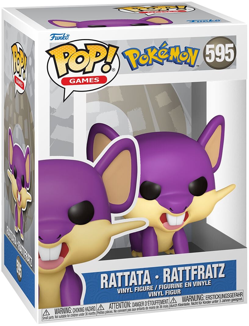 0889698746328 - Rattata - Rattfratz Vinyl Figur 595 Funko Pop! multicolor