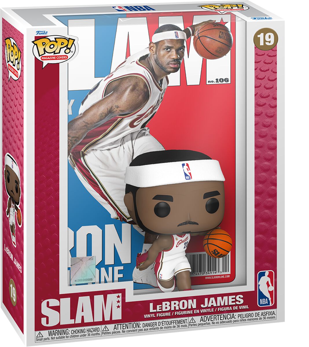 0889698750738 - LeBron James (Magazine Covers) Vinyl Figur 19 Funko Pop! multicolor