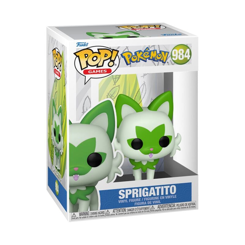 0889698751919 - Sprigatito Vinyl Figur 984 Funko Pop! multicolor