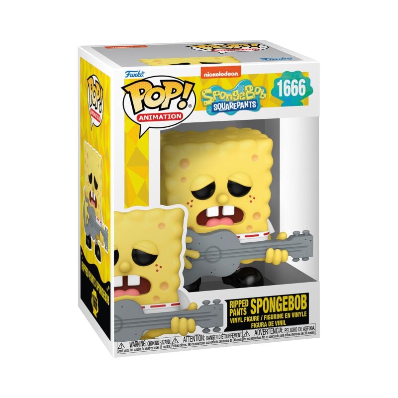 0889698757355 - Ripped Pants Spongebob Vinyl Figur 1666 Funko Pop! multicolor