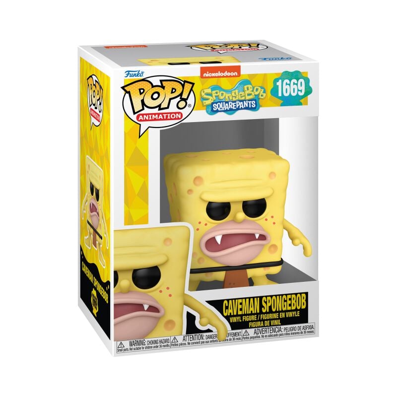 0889698757379 - Caveman Spongebob Vinyl Figur 1669 Funko Pop! multicolor