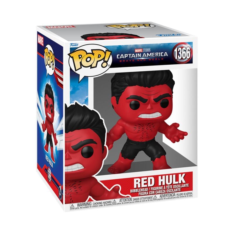 0889698759946 - Brave New World - Red Hulk (Super POP!) Vinyl Figur 1366 Funko Pop! multicolor