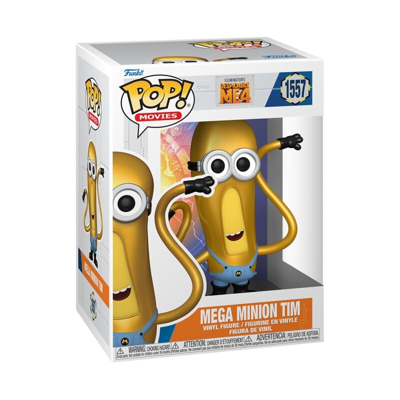 0889698760539 - Ich - Einfach unverbesserlich 4 - Mega Minion Tim Vinyl Figur 1557 Funko Pop! multicolor