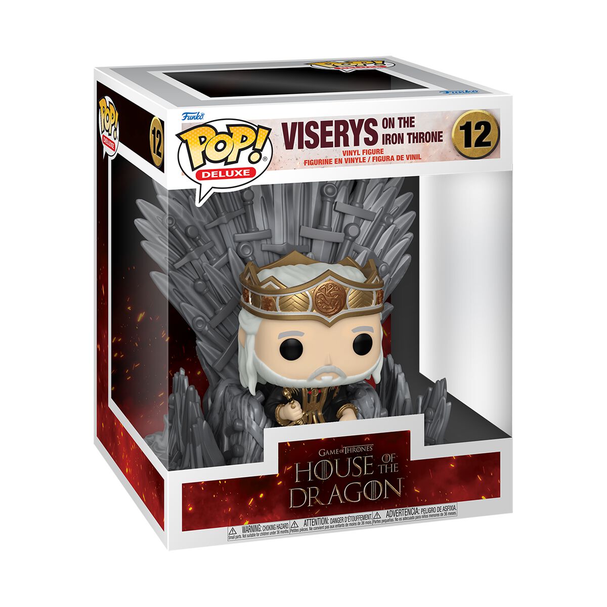 0889698764704 - Viserys on the Iron Throne (Pop! Deluxe) Vinyl Figur 12 Funko Pop! multicolor