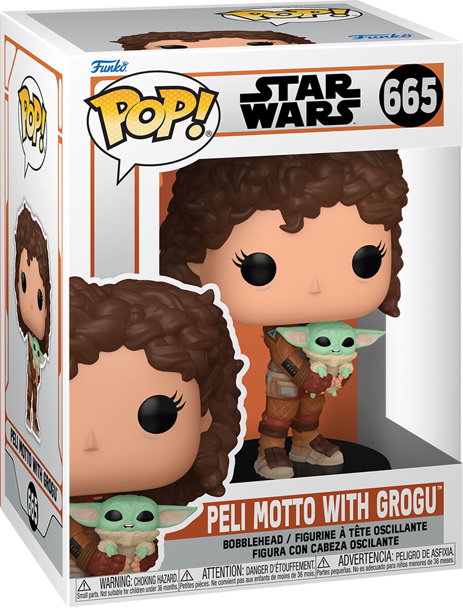 0889698765527 - The Mandalorian - Peli Motto with Grogu Vinyl Figur 665 Funko Pop! multicolor