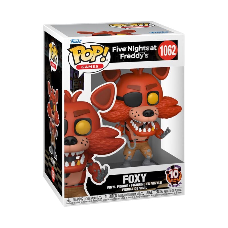 0889698769501 - Five Nights At Freddys Foxy Vinyl Figure1062 Funko Pop! multicolor