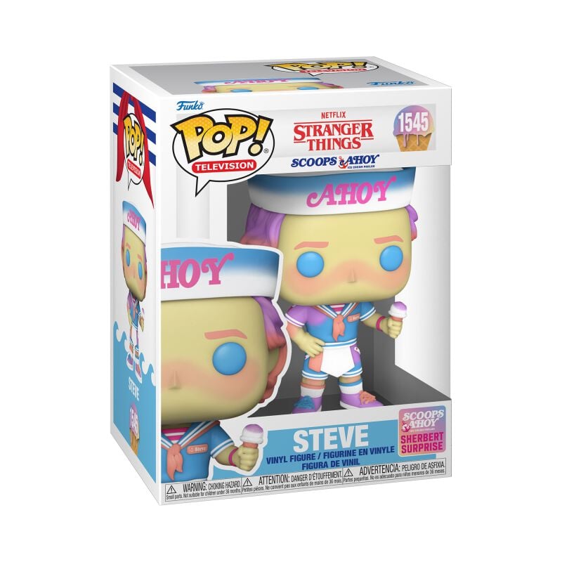 0889698799980 - Steve (Scoops Ahoy) Vinyl Figur 1545 Funko Pop! multicolor