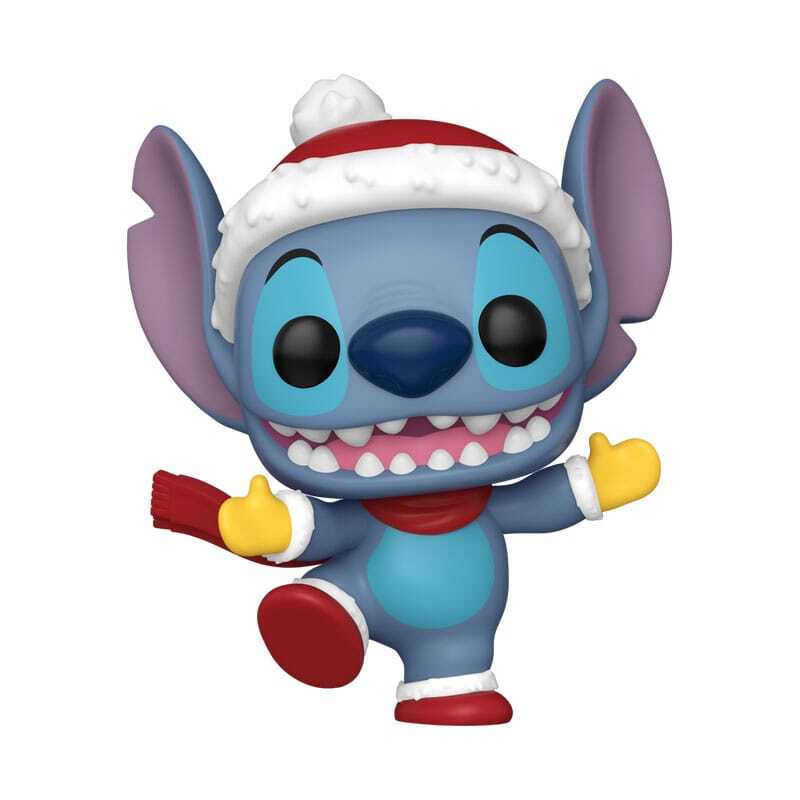 0889698800372 - Vinyl-Figur Disney POP! Holiday Stitch w Hat