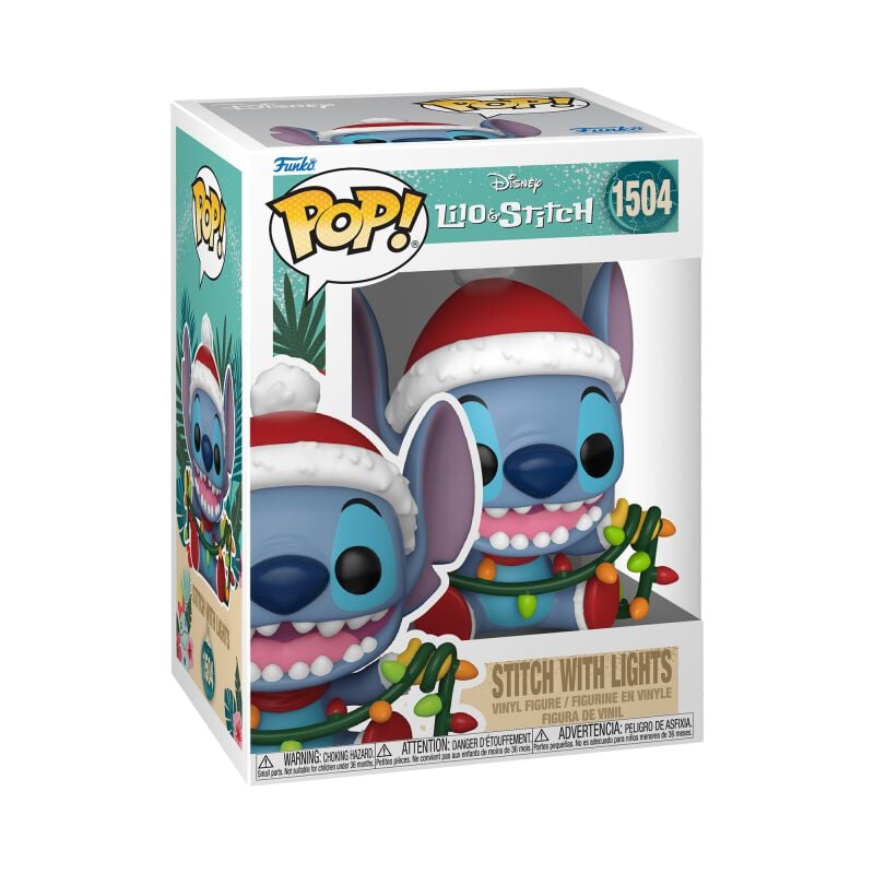 0889698800389 - Stitch with Lights (Holiday) Vinyl Figur 1504 Funko Pop! multicolor