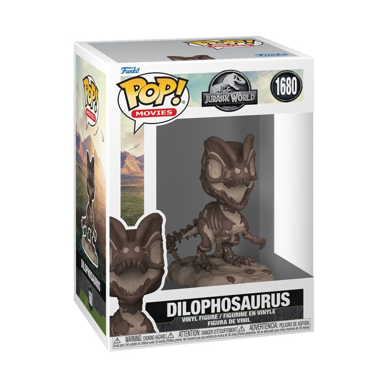 0889698802239 - Jurassic World - Dilophosaurus Viynl Figur 1680 Funko Pop! multicolor