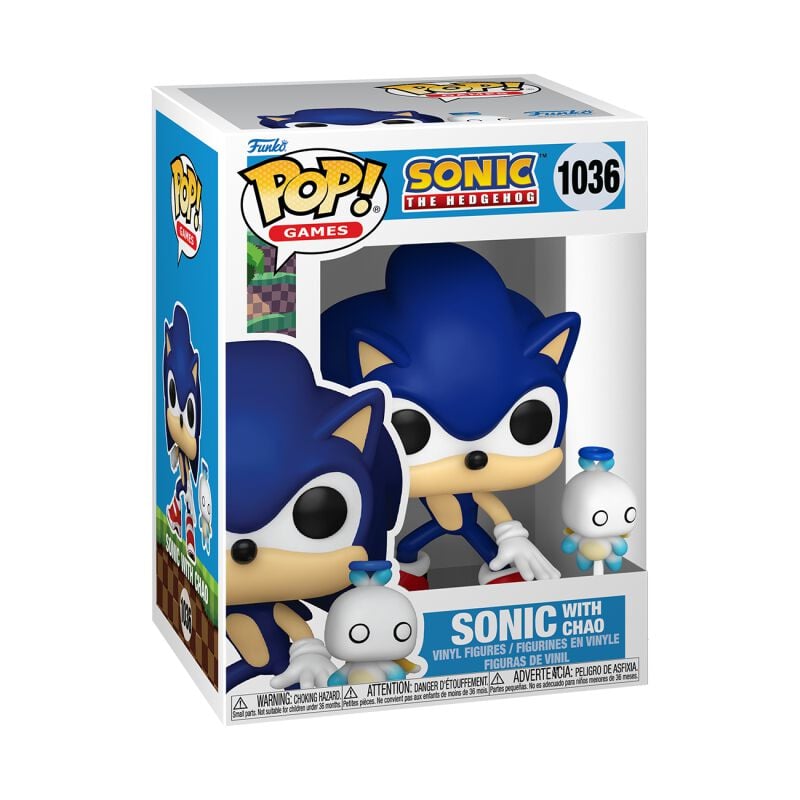 0889698803090 - Sonic with Chao Vinyl Figur 1036 Funko Pop! multicolor