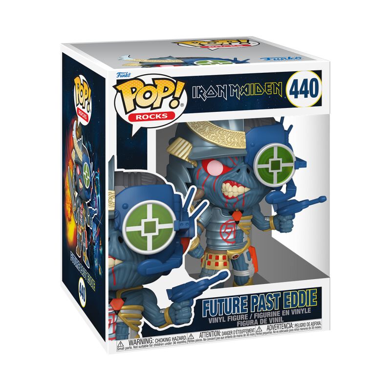 0889698804899 - Future Past Eddie (Super Pop!) Vinyl Figur 440 Funko Pop! multicolor