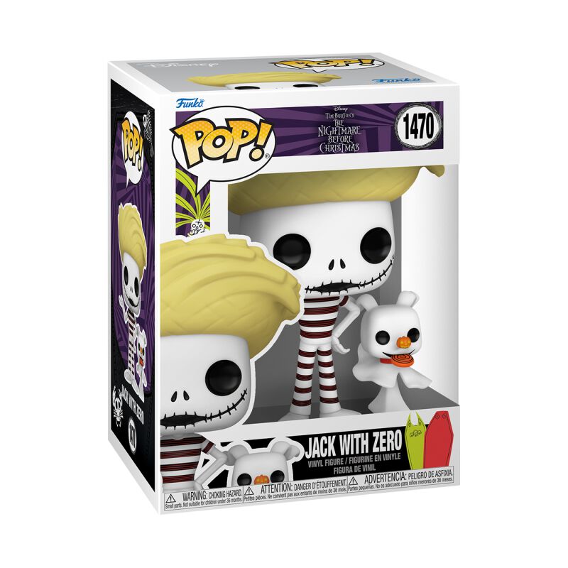 0889698805988 - Jack with Zero Vinyl Figur 1470 Funko Pop! multicolor