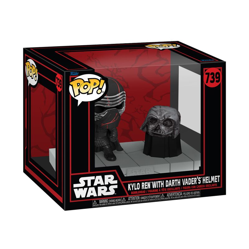 0889698807722 - Kylo Ren with Darth Vaders Helmet (Pop! Deluxe) Vinyl Figur 739 Funko Pop! multicolor