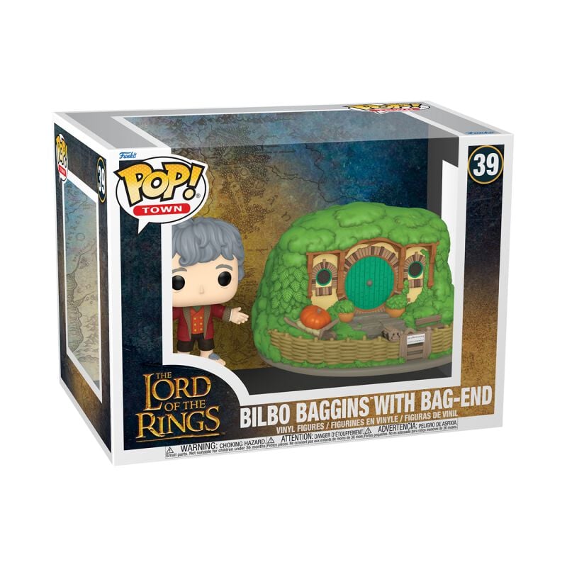 0889698808354 - Bilbo Baggins with Bag-End (Pop Town!) Vinyl Figur 39 Funko Pop! multicolor