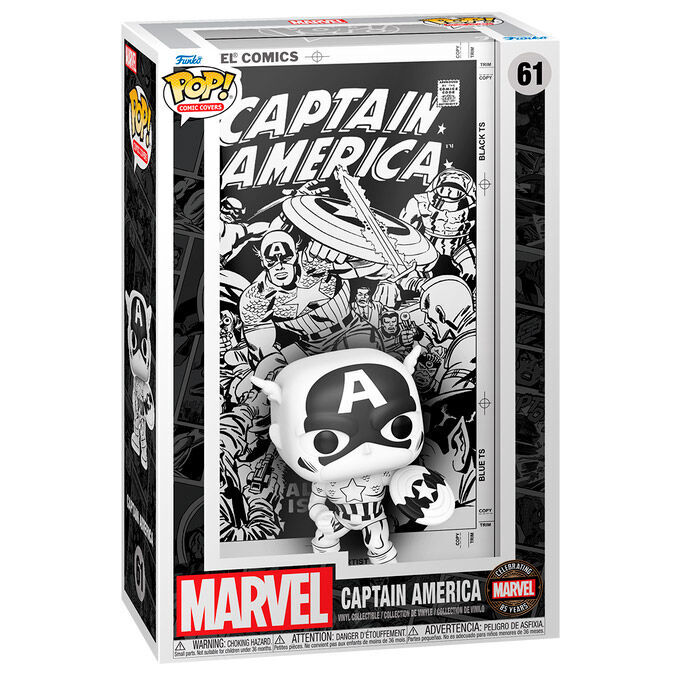 0889698809610 - Figurine Pop Comic Covers Marvel Captain America