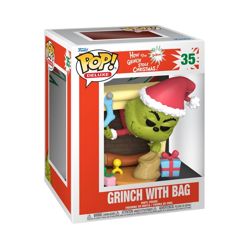 0889698809726 - Grinch with Bag (Pop! Deluxe) Vinyl Figur 35 Funko Pop! multicolor