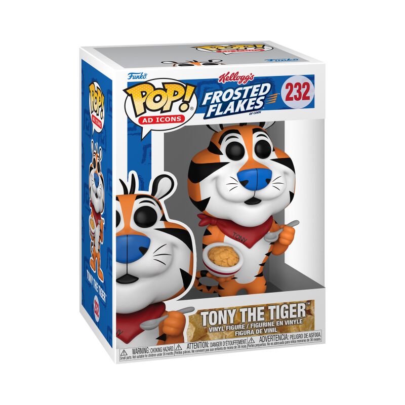 0889698810555 - Kelloggs Tony the Tiger Vinyl Figur 232 Funko Pop! multicolor