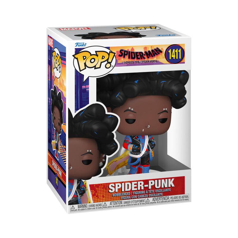 0889698826495 - Across the Spider-Verse - Spider-Punk Vinyl Figur 1411 Funko Pop! multicolor