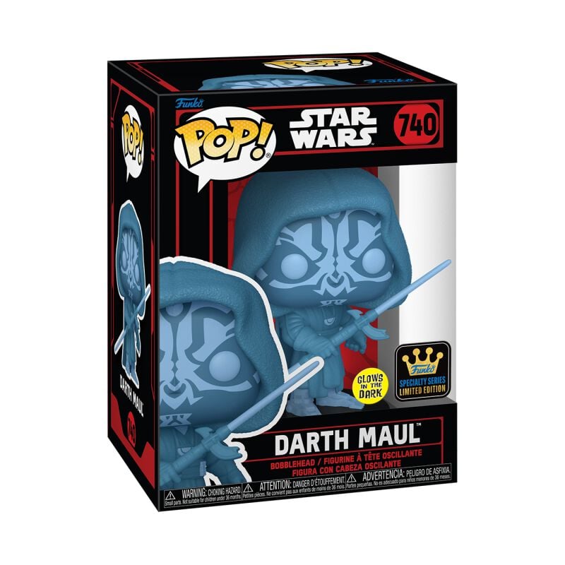 0889698827713 - Darth Maul (Glow in the Dark) Vinyl Figur 740 Funko Pop! multicolor